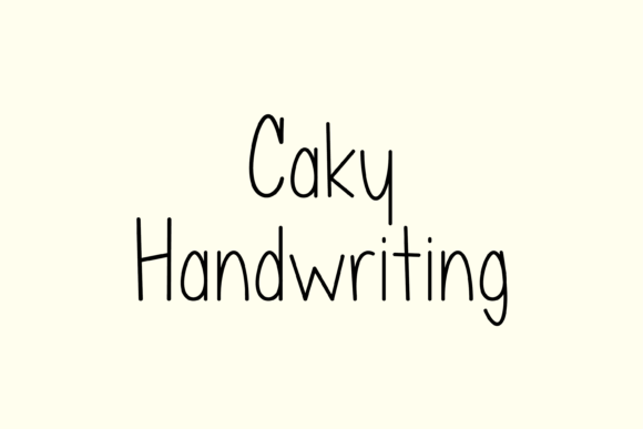 Caky: A Handwritten Font for Clear Campaign Messaging