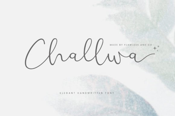 Challwa: An Elegant Handwritten Font for Timeless Branding