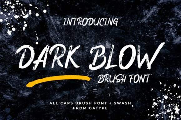 Dark Blow: A Typeface for Your Creative Products