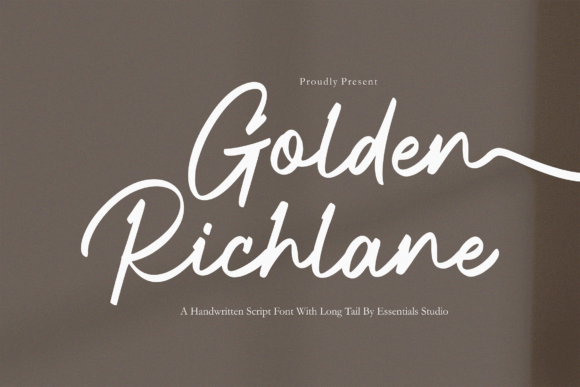 Golden Richlane: An Editorial Script Font