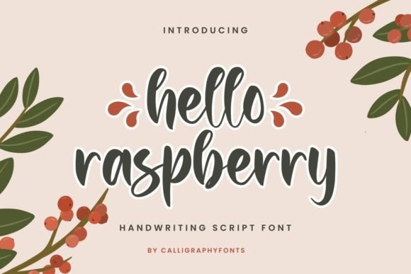 Hello Raspberry Font: The Fresh, Friendly Script for Modern Digital Marketing