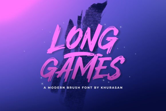 Long Games Font: A Quirky Modern Brush Typeface