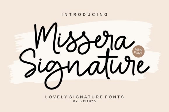 Missera Signature: The Outlined Script Font for Digital Polish