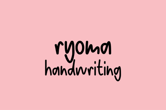 Ryoma: A Friendly Handwritten Font for Authentic Branding