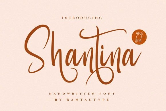 Shantina: A Script Font that Elevates Your Crafted Goods