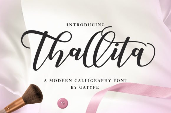 Thallita: A Script Font for Editorial Elegance