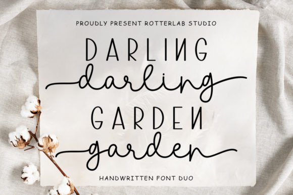 The Darling Garden Font for Elegant Digital Branding