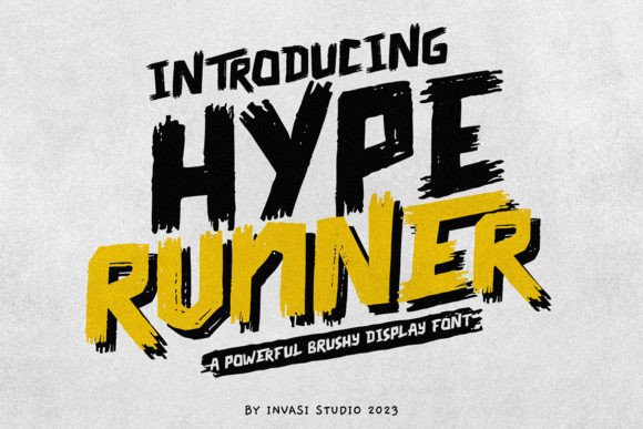 The Hype Runner - Brushy Display Font for Bold Branding