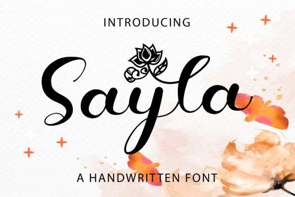 The Sayla Font: A Beautiful Script for Crafters and Makers