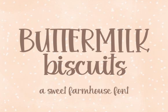 Using Buttermilk Biscuits Font in a Real Branding Project