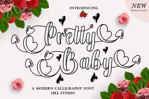 Using Pretty Baby Outline in Real Branding Projects